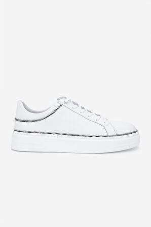 Valmenti Erkek Hakiki Deri Beyaz Sneakers & Spor Ayakkabı 352 22245 ERK AYK Y25 BEYAZ DR