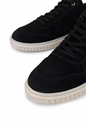 Tamer Tanca Erkek Hakiki Deri Siyah Süet Sneakers & Spor Ayakkabı 352 22234 ERK AYK Y25 SIYAH SUET