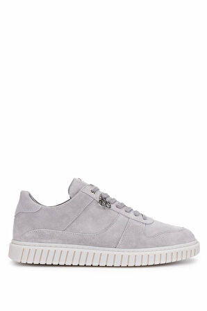 Tamer Tanca Erkek Hakiki Deri Gri Sneakers & Spor Ayakkabı 352 22234 ERK AYK Y25 GRI SUET