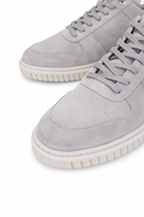 Tamer Tanca Erkek Hakiki Deri Gri Sneakers & Spor Ayakkabı 352 22234 ERK AYK Y25 GRI SUET