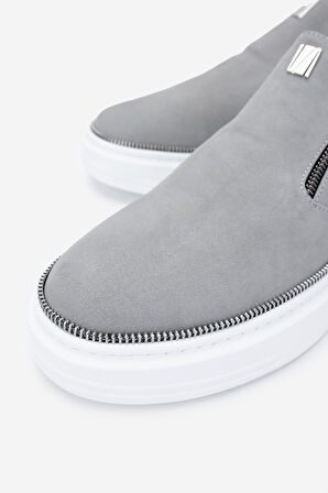 Valmenti Erkek Hakiki Deri Gri Nubuk Sneakers & Spor Ayakkabı 352 22243 ERK AYK Y25 GRI NBK