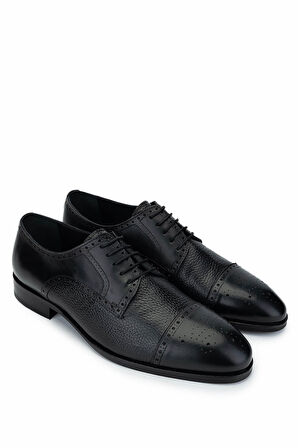 Tamer Tanca Erkek Hakiki Deri Siyah Klasik Ayakkabı 1097 626 ERK AYK SK24-25 SIYAH