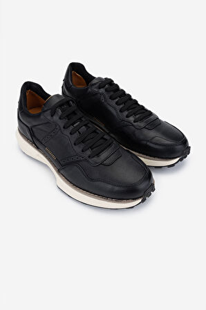 Valmenti Erkek Hakiki Deri Siyah Deri Casual Ayakkabı 128 253901 ERK AYK Y25 SIYAH DR