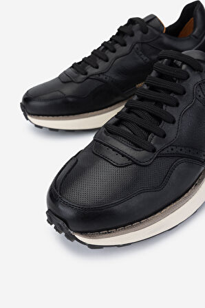 Valmenti Erkek Hakiki Deri Siyah Deri Casual Ayakkabı 128 253901 ERK AYK Y25 SIYAH DR