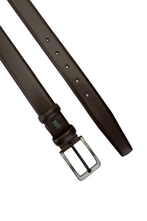 Tamer Tanca Erkek Hakiki Deri Kahverengi Klasik Kemer 562 105 ERK KMR SK24-25 KAHVE ACMA