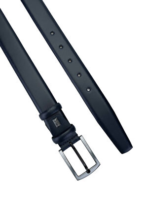 Tamer Tanca Erkek Hakiki Deri Lacivert Klasik Kemer 562 105 ERK KMR SK24-25 LACI ACMA