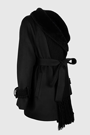 Valmenti Kadın Tekstil Siyah Mont 616 5228 BN KURK SK24/25 SIYAH