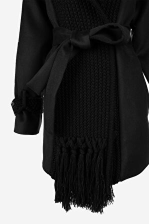 Valmenti Kadın Tekstil Siyah Mont 616 5228 BN KURK SK24/25 SIYAH