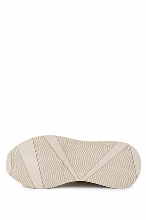 Tamer Tanca Kadın Hakiki Deri Bej Rugan Sneakers & Spor Ayakkabı 923 1200 BN AYK Y25 BEJ RGN