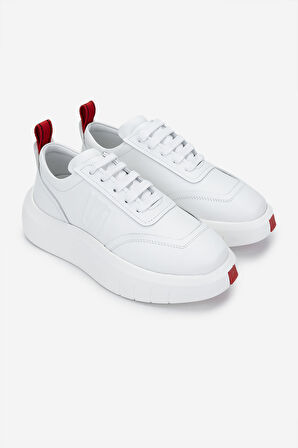Valmenti Erkek Hakiki Deri Beyaz Sneakers & Spor Ayakkabı 1103 19551 ERK AYK Y25 BEYAZ