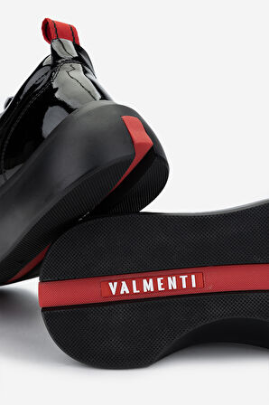 Valmenti Erkek Hakiki Deri Siyah Rugan Sneakers & Spor Ayakkabı 1103 19551 ERK AYK Y25 SIYAH RGN