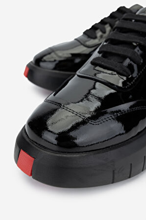 Valmenti Erkek Hakiki Deri Siyah Rugan Sneakers & Spor Ayakkabı 1103 19551 ERK AYK Y25 SIYAH RGN