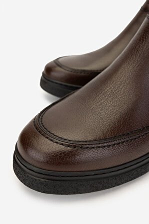 Valmenti Erkek Hakiki Deri Kahverengi Casual Bot 01 2076 ERK BOT SK24-25 KAHVE