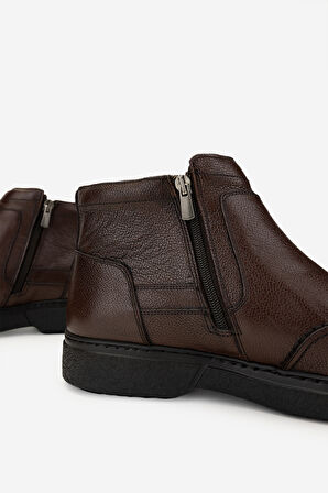 Valmenti Erkek Hakiki Deri Kahverengi Casual Bot 01 2076 ERK BOT SK24-25 KAHVE