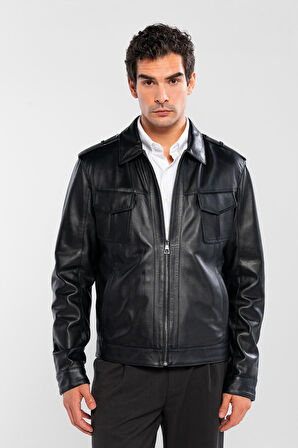 Tamer Tanca Erkek Hakiki Deri Siyah Deri Mont 415 ER-330 ERK DR MONT SK24/25 SIYAH DR