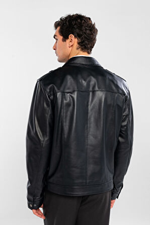 Tamer Tanca Erkek Hakiki Deri Siyah Deri Mont 415 ER-330 ERK DR MONT SK24/25 SIYAH DR