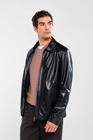 Tamer Tanca Erkek Hakiki Deri Siyah Deri Mont 415 K-1328 ERK DR MONT SK24/25 SIYAH DR