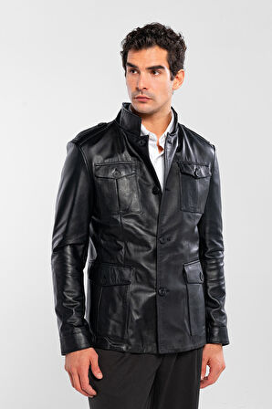 Tamer Tanca Erkek Hakiki Deri Siyah Deri Mont 415 K-757 ERK DR MONT SK24/25 SIYAH DR