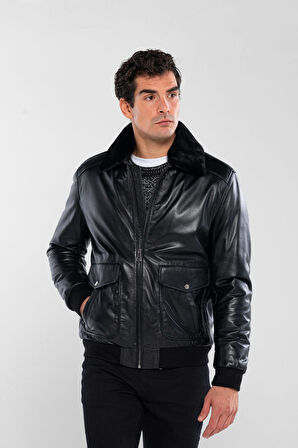 Tamer Tanca Erkek Hakiki Deri Siyah Deri Mont 415 KLJ-2071 ERK DR MONT SK24/25 SIYAH DR