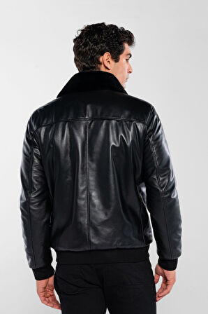 Tamer Tanca Erkek Hakiki Deri Siyah Deri Mont 415 KLJ-2071 ERK DR MONT SK24/25 SIYAH DR