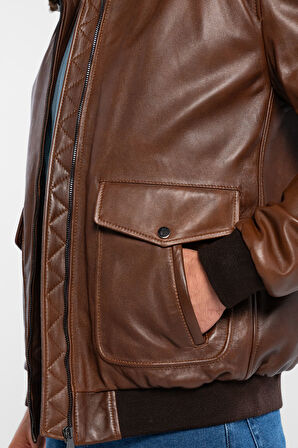 Tamer Tanca Erkek Hakiki Deri Fındık Deri Mont 415 KLJ-2071 ERK DR MONT SK24/25 FINDIK DR