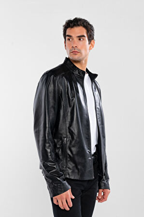 Tamer Tanca Erkek Hakiki Deri Siyah Deri Mont 415 K-1348 ERK DR MONT SK24/25 SIYAH DR