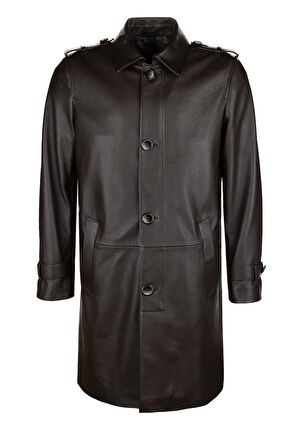 Tamer Tanca Erkek Hakiki Deri Kahverengi Deri Mont 1101 2205 ERK DR MONT SK24/25 KAHVE ZIG