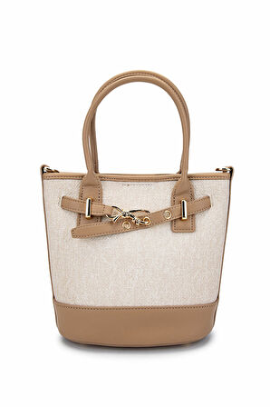 Tamer Tanca Kadın Vegan Bej Omuz Çanta 921 27026 BN CNT Y25 BEIGE