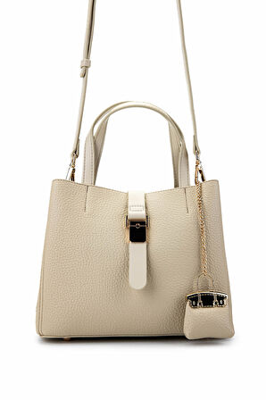 Tamer Tanca Kadın Vegan Bej Omuz Çanta 921 27008  BN CNT Y25 BEIGE
