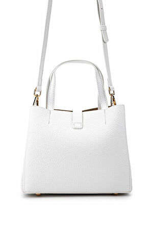 Tamer Tanca Kadın Vegan Beyaz Omuz Çanta 921 27008  BN CNT Y25 WHITE