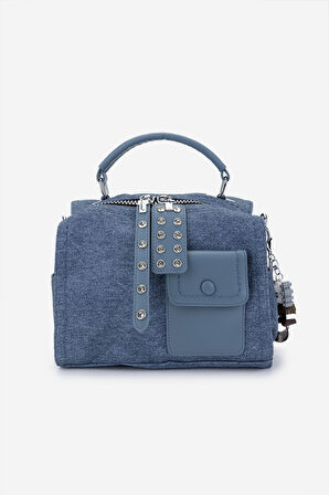 Valmenti Kadın Vegan Omuz Çanta 921 26896 BN CANTA SK24-25 DENIM BLUE