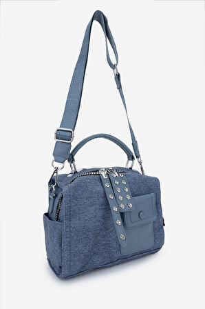 Valmenti Kadın Vegan Omuz Çanta 921 26896 BN CANTA SK24-25 DENIM BLUE