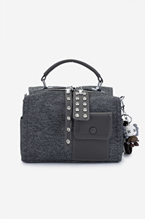 Valmenti Kadın Vegan Omuz Çanta 921 26896 BN CANTA SK24-25 DENIM GRAY