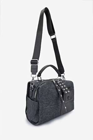 Valmenti Kadın Vegan Omuz Çanta 921 26896 BN CANTA SK24-25 DENIM GRAY