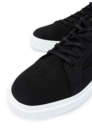 Tamer Tanca Erkek Hakiki Deri Siyah Nubuk Sneakers & Spor Ayakkabı 352 22292 ERK AYK Y25 SIYAH NBK