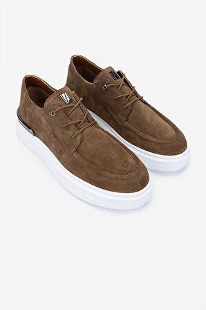 Valmenti Erkek Hakiki Deri Tarçın Sneakers & Spor Ayakkabı 352 22253 ERK AYK Y25 TARCIN SUET