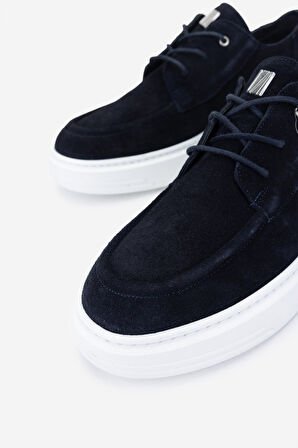 Valmenti Erkek Hakiki Deri Lacivert Süet Sneakers & Spor Ayakkabı 352 22253 ERK AYK Y25 LACI SUET