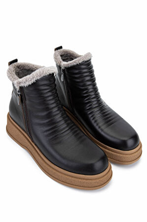 Tamer Tanca Kadın Hakiki Deri Kahverengi Casual Bot 231 1290 BN BOT SK24-25 A.KAHVE DR