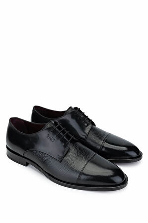 Tamer Tanca Erkek Hakiki Deri Siyah Klasik Ayakkabı 1016 6203 ERK AYK Y25 SIYAH