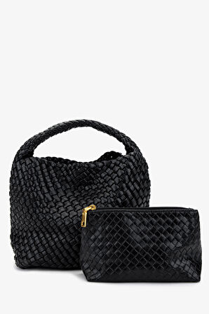 Valmenti Kadın Vegan Siyah Omuz Çanta 921 26991 BN CNT Y25 BLACK