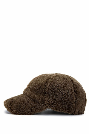 Tamer Tanca Unisex Kürk Kahverengi Şapka 524 BEYZBOL KURK SAPKA K.KAHVE KURK