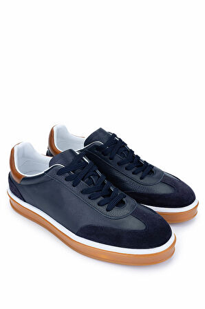 Tamer Tanca Erkek Hakiki Deri Lacivert Sneakers & Spor Ayakkabı 978 300 ERK AYK Y25 LACIVERT
