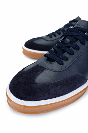 Tamer Tanca Erkek Hakiki Deri Lacivert Sneakers & Spor Ayakkabı 978 300 ERK AYK Y25 LACIVERT