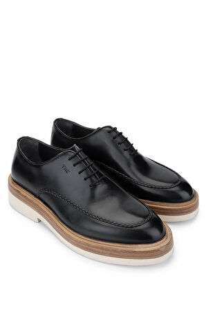 Tamer Tanca Erkek Hakiki Deri Siyah Casual Ayakkabı 563 299 ERK AYK Y25 SIYAH ALKL