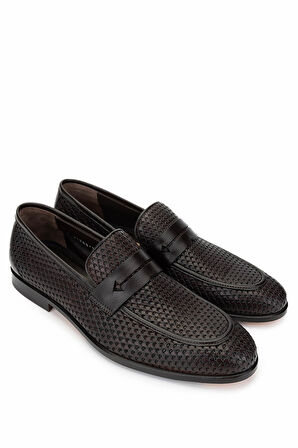 Tamer Tanca Erkek Hakiki Deri Kahverengi Klasik Ayakkabı 214 031700 ERK AYK Y25 KAHVE KSK