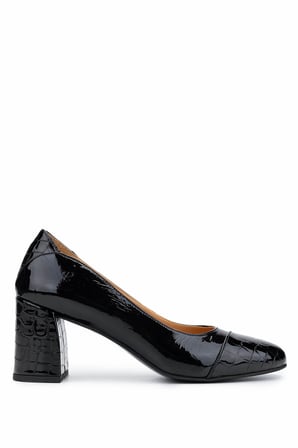 Relax Anatomic Kadın Hakiki Deri Siyah Comfort Ayakkabı 611 H61019 BN AYK Y25 BLACK CRC/BLACK VRNC