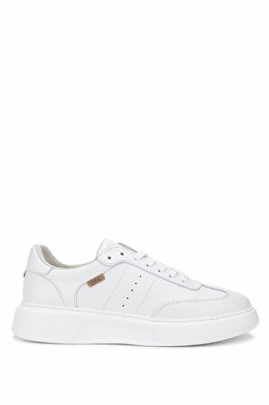 Tamer Tanca Erkek Hakiki Deri Beyaz Sneakers & Spor Ayakkabı 04 3508 ERK AYK SK24-25 BEYAZ