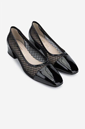 Valmenti Kadın Hakiki Deri Comfort Ayakkabı 611 H27036-386 BN AYK Y25 BLACK / BLACK