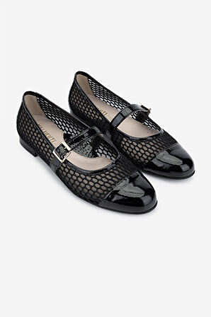 Valmenti Kadın Hakiki Deri Comfort Ayakkabı 611 H10037-386 BN AYK Y25 BLACK / BLACK