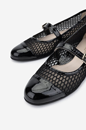 Valmenti Kadın Hakiki Deri Comfort Ayakkabı 611 H10037-386 BN AYK Y25 BLACK / BLACK